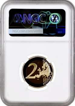 Ватикан 2 евро 2016 г., NGC PF69 UC, "200 лет Папской жандармерии" Top Pop