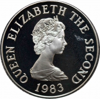 Джерси 10 пенсов 1983 г., PROOF, "Дольмен Фалдуэ"