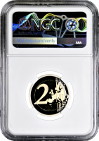 Ватикан 2 евро 2016 г., NGC PF69 UC, "Год милосердия" Top Pop