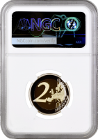 Ватикан 2 евро 2018 г., NGC PF69 UC, "50 лет со дня смерти Падре Пио"